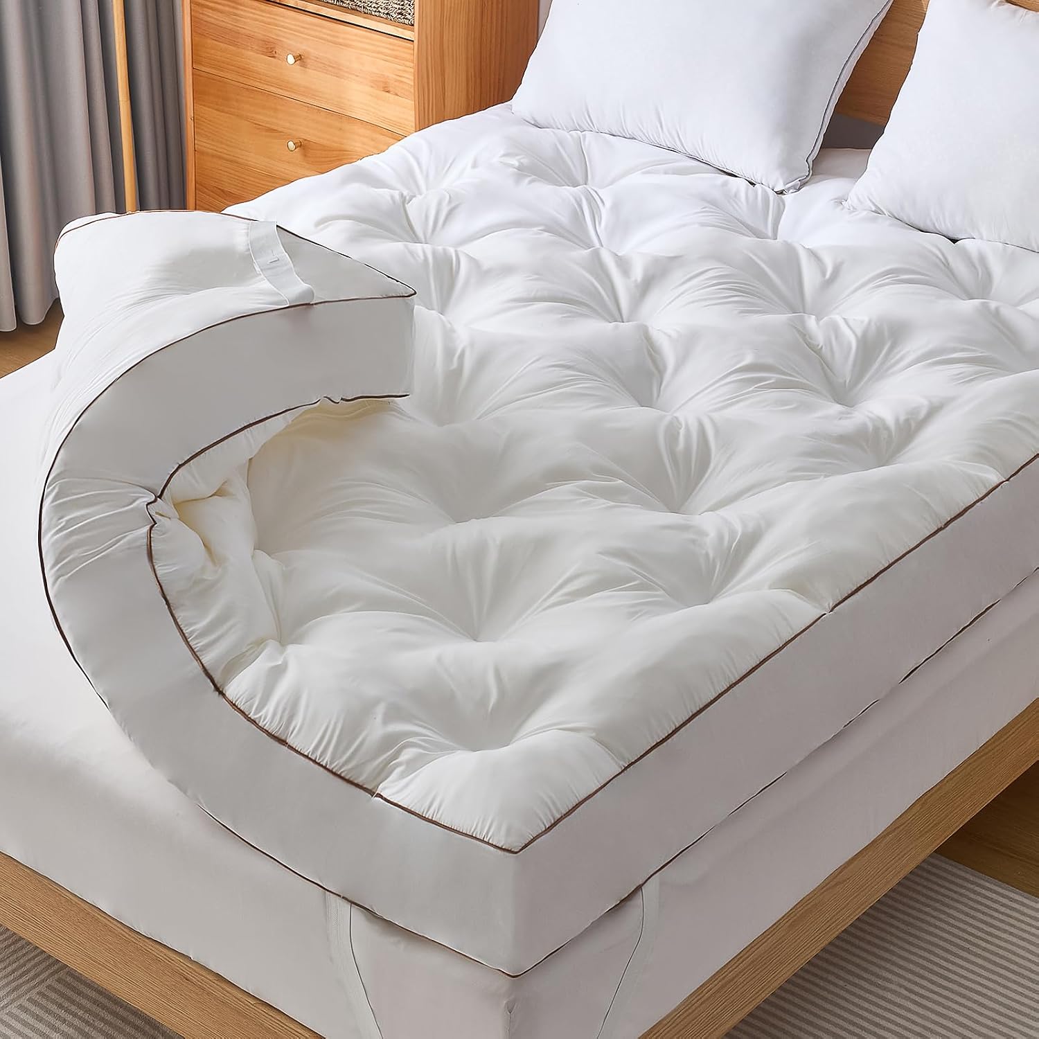 WhatsBedding Memory Foam Mattress Toppers