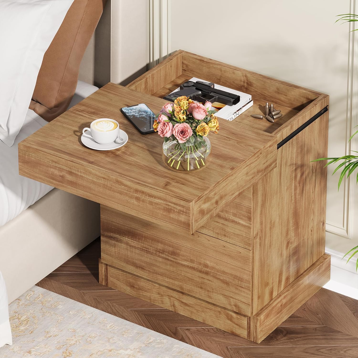Condemo Nightstands with Gun Drawer