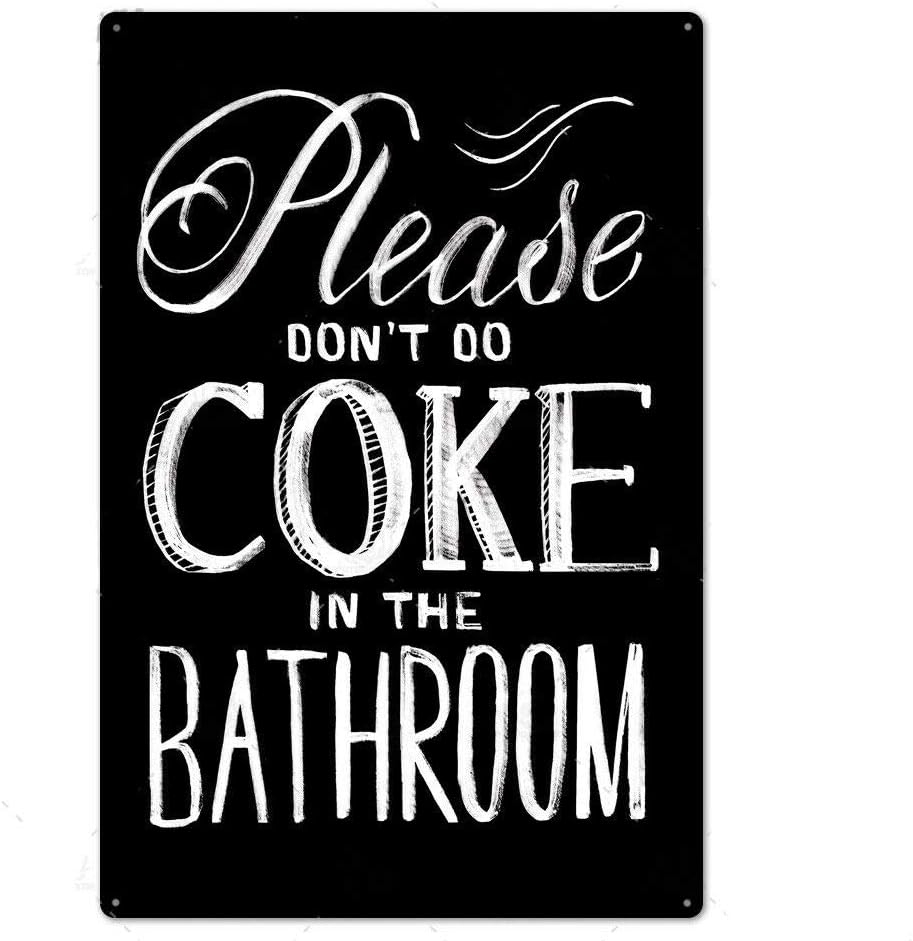 Vintage Bathroom Metal Signs