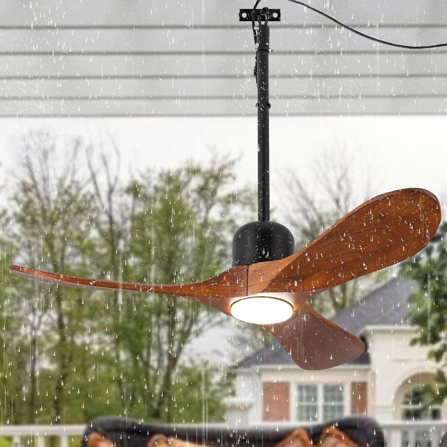 Linher Outdoor Ceiling Fans with Light