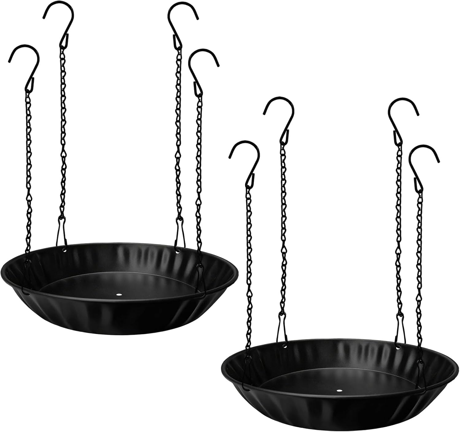 Plant Hanger Indoor Outdoor 2-Pack 12-inch Metal Hanging Planter for Plants