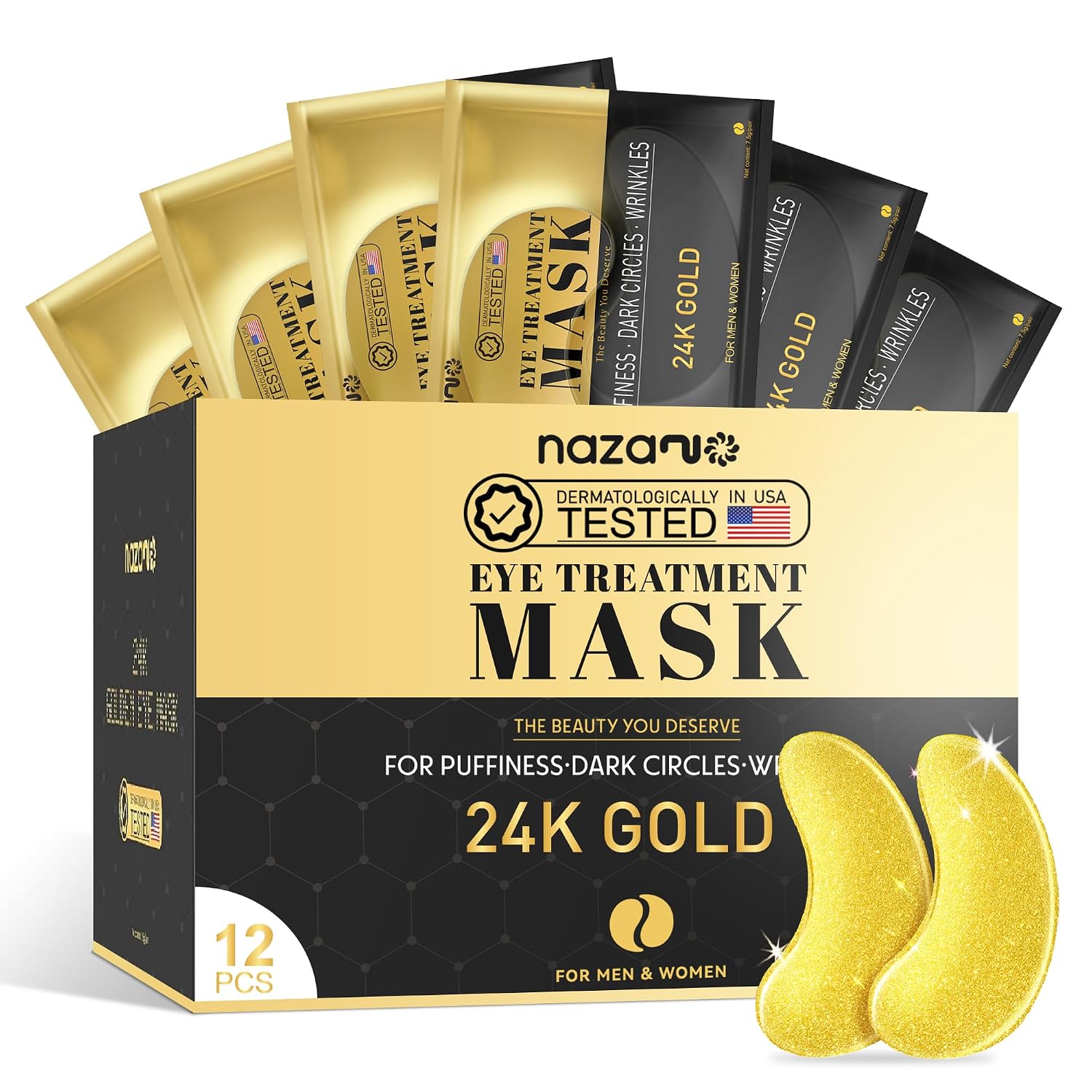 24K Gold Under Eye Patches