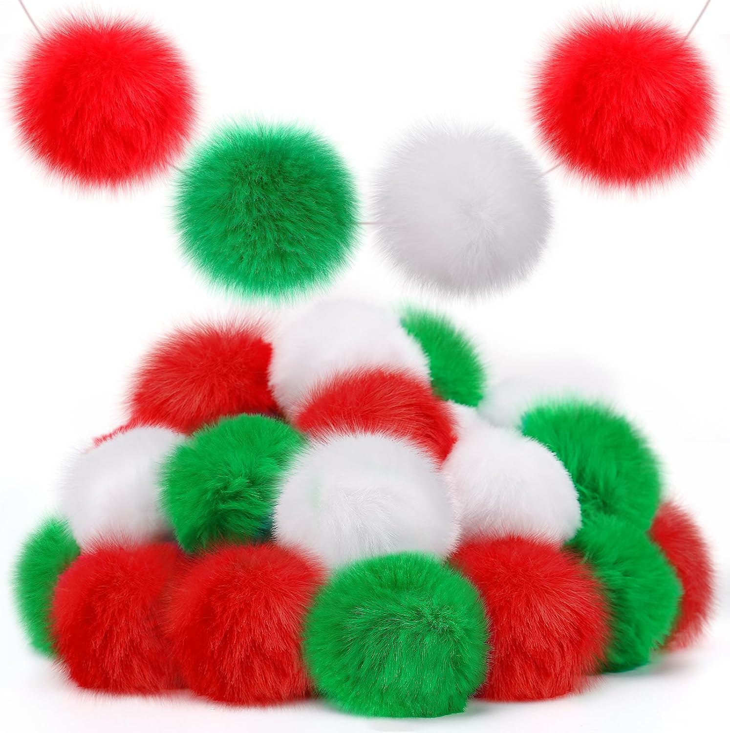 Large Christmas Pom Poms