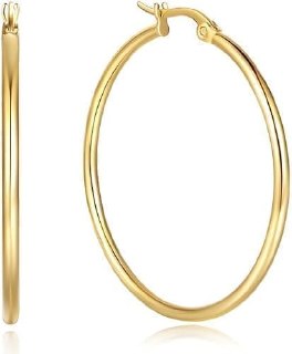 14K Gold Hoop Earrings