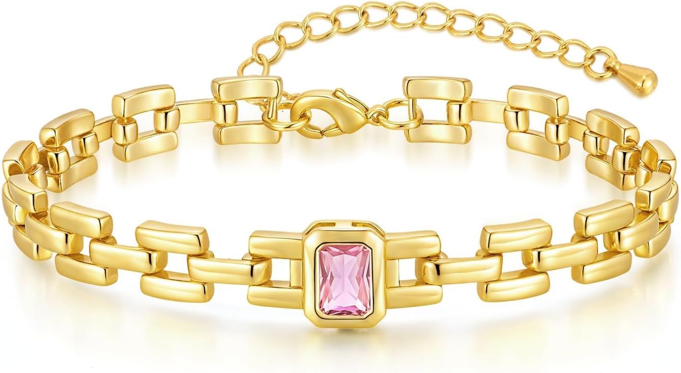 Birthstone Gold Plated Bracelets