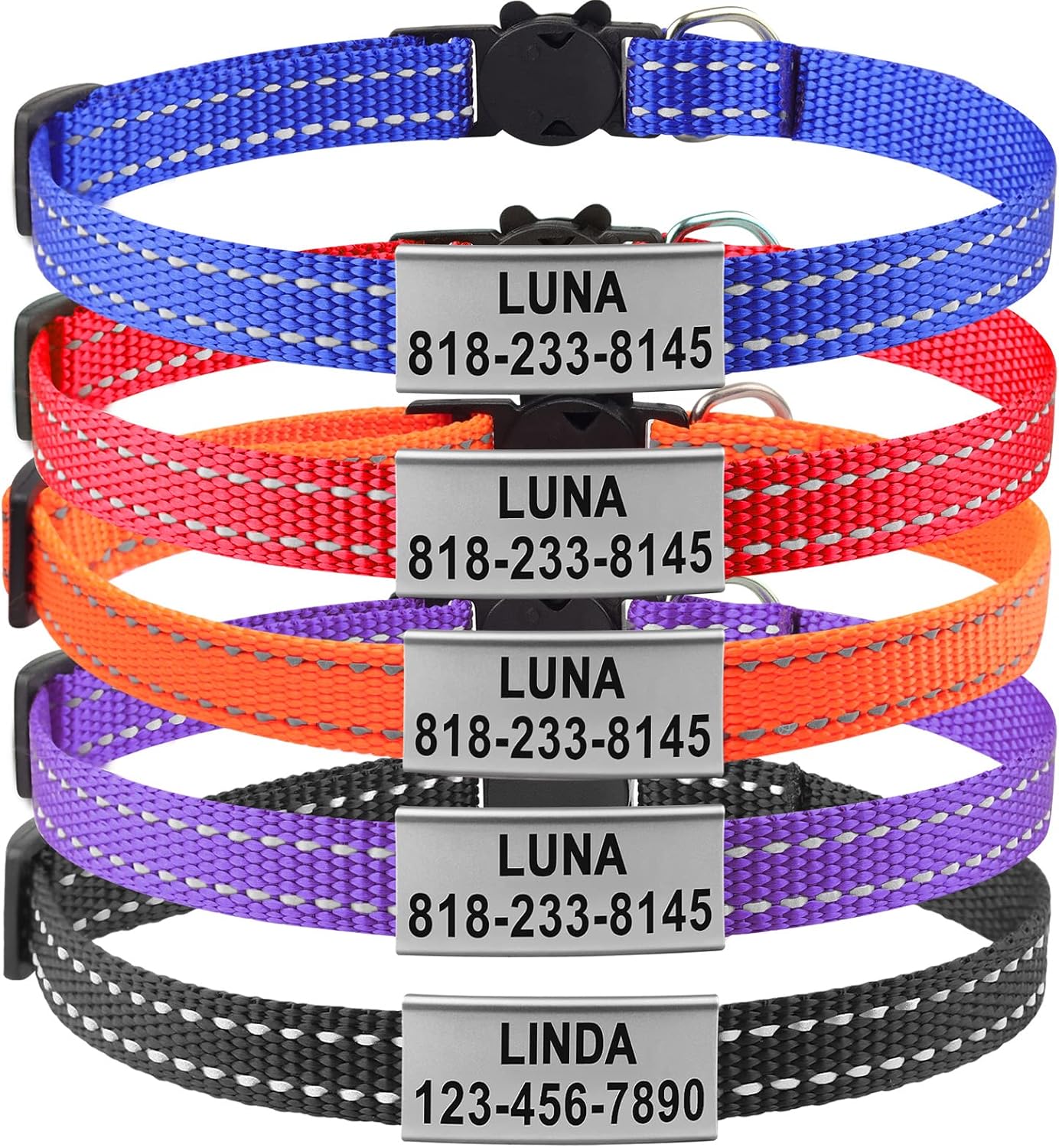 Personalized Breakaway Cat Collars