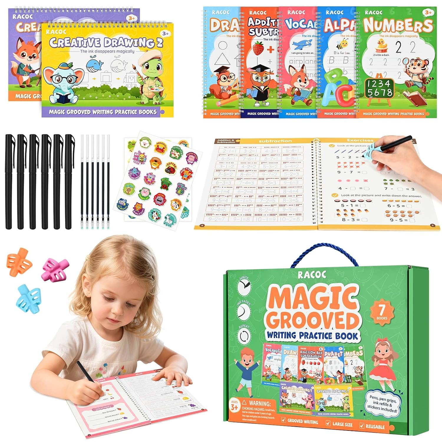 Magic Grooved Writing Practice Books