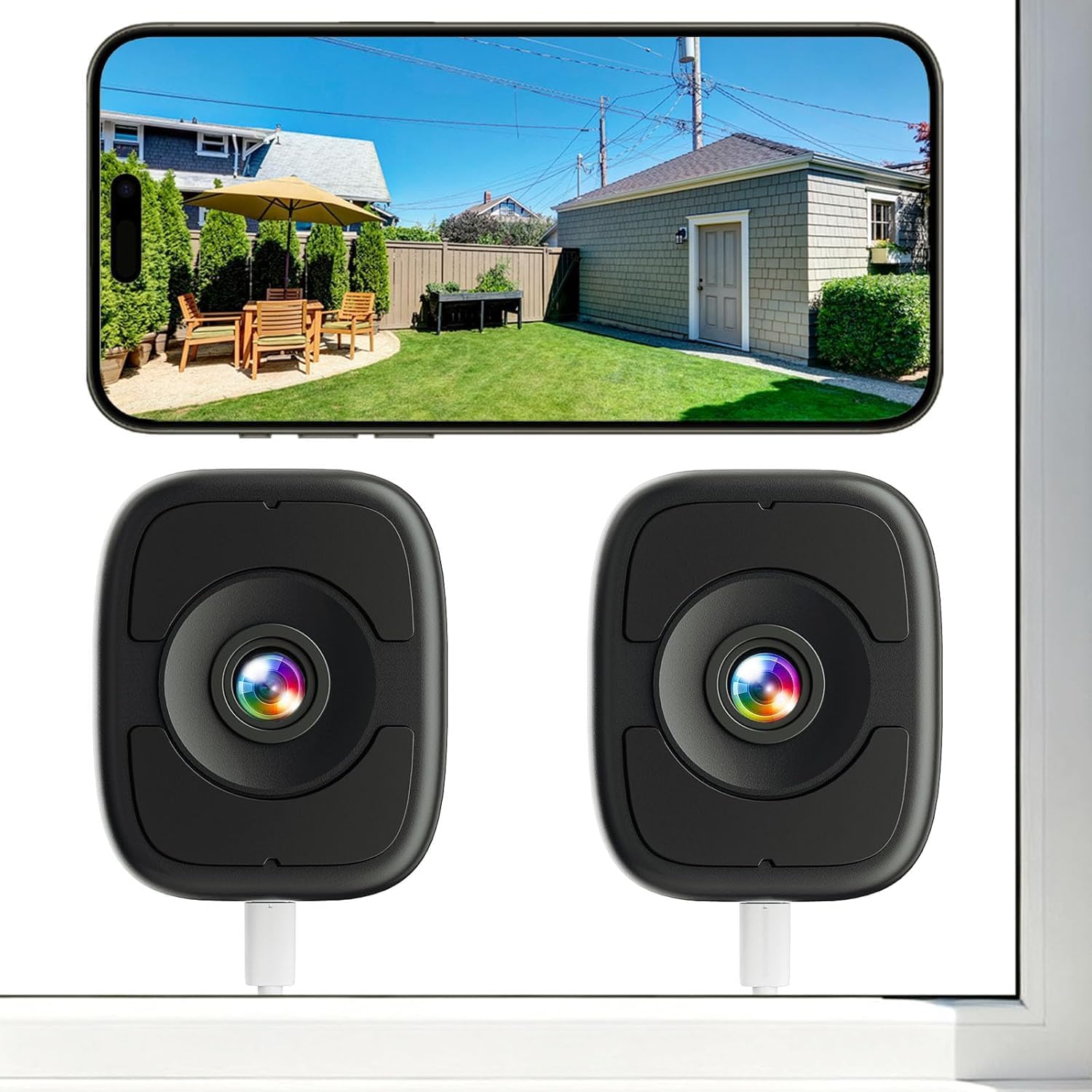 LongPlus 4K Window Security Cameras