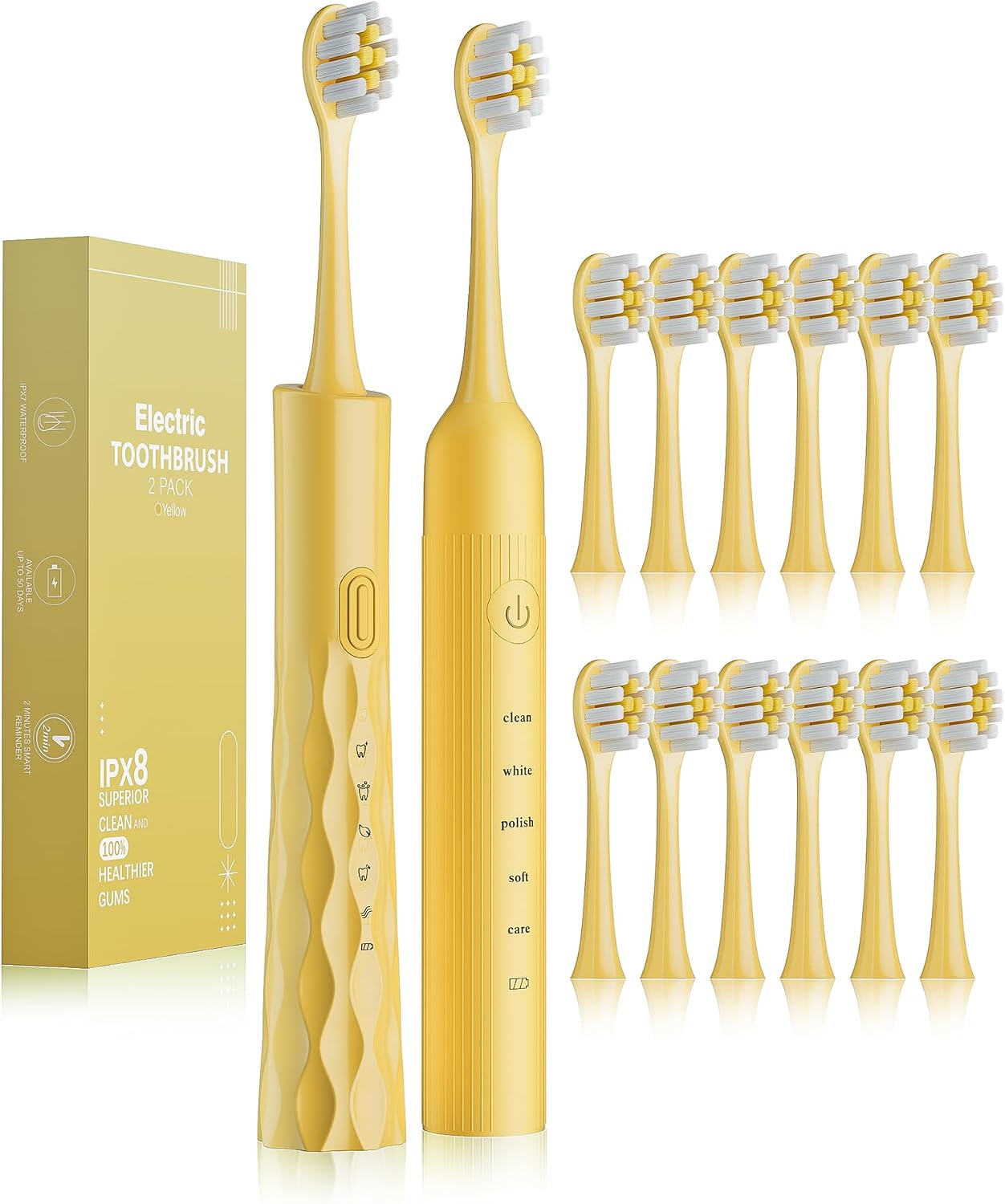 Aneebart Electric Toothbrushes (2-Pack