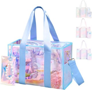 Crawing Large Waterproof Jelly Tote Bags