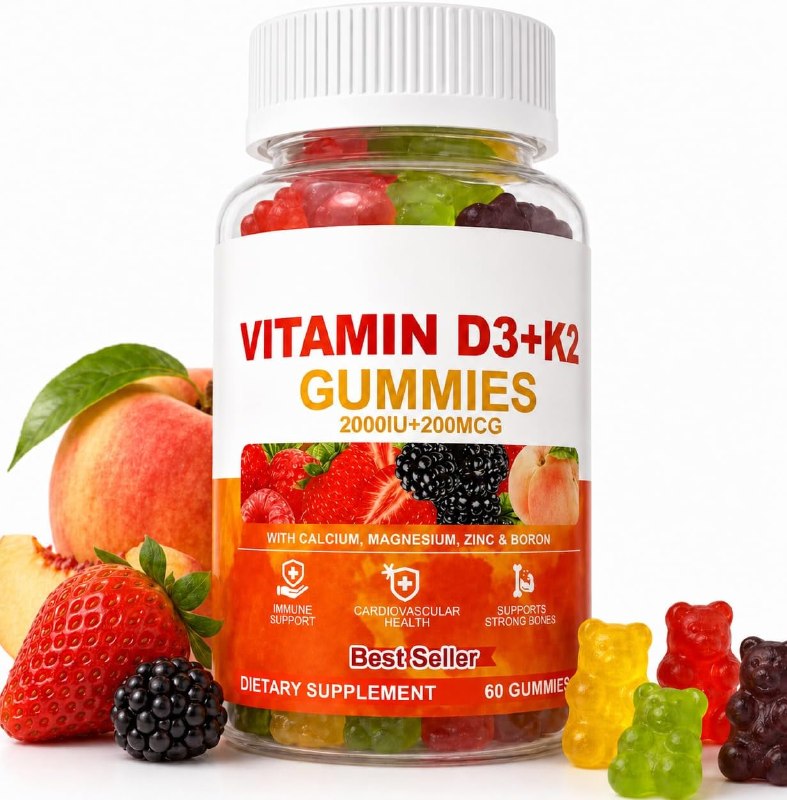 Vitamin D3 + K2 Gummies