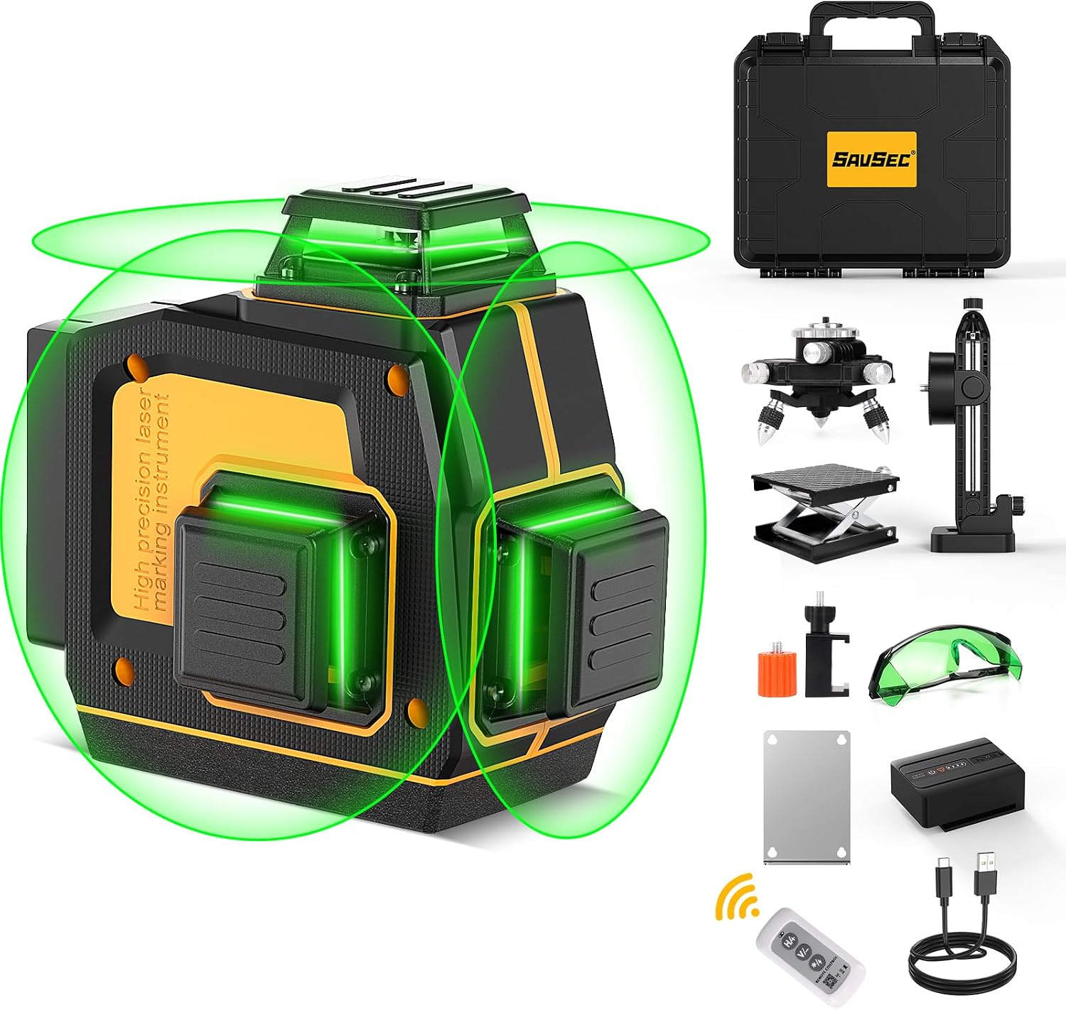 SAVSEC 3D Green Laser Levels