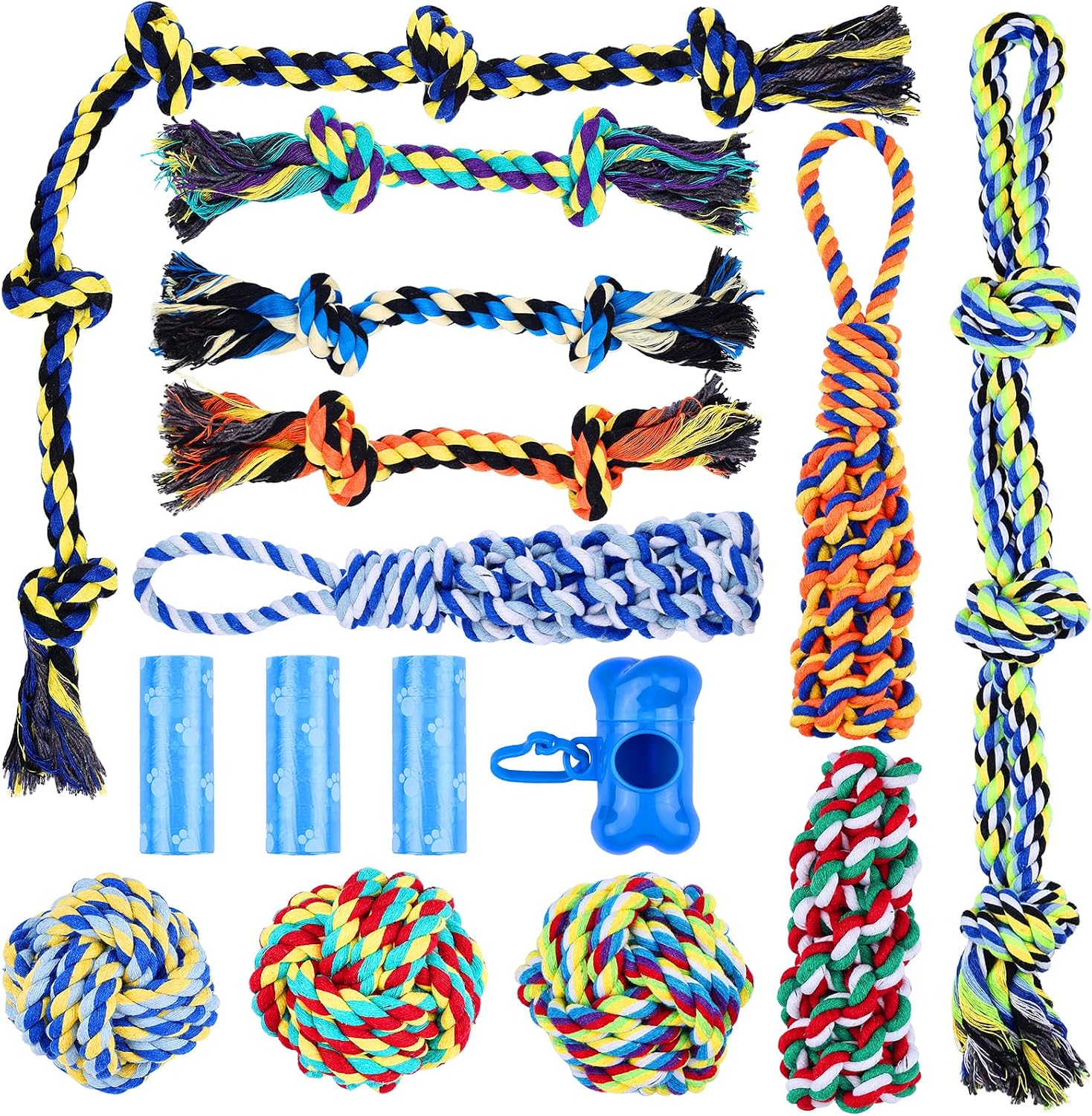 Dog Rope Chew Toys (15-Pack