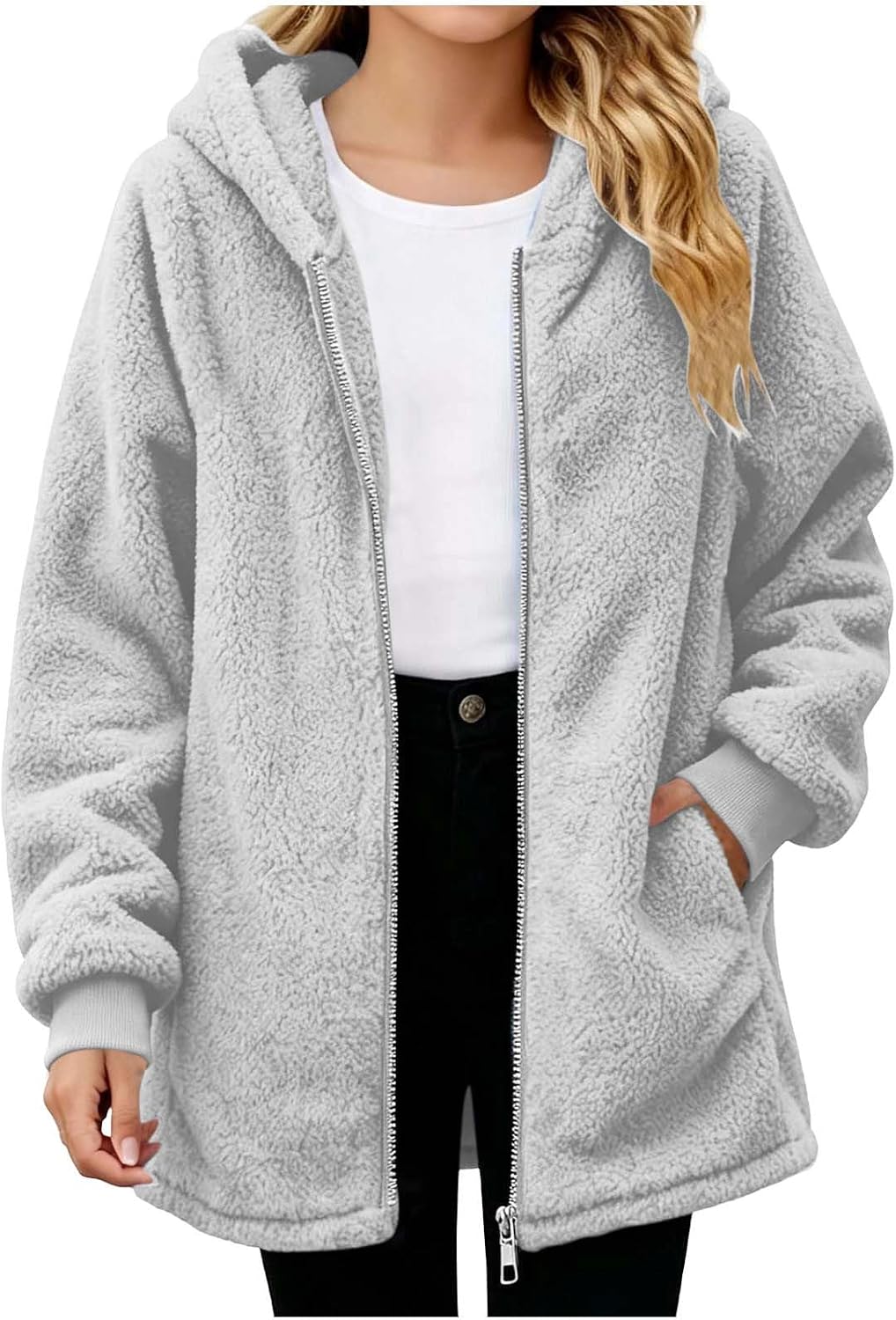 Girls Oversized Fleece Jackets
