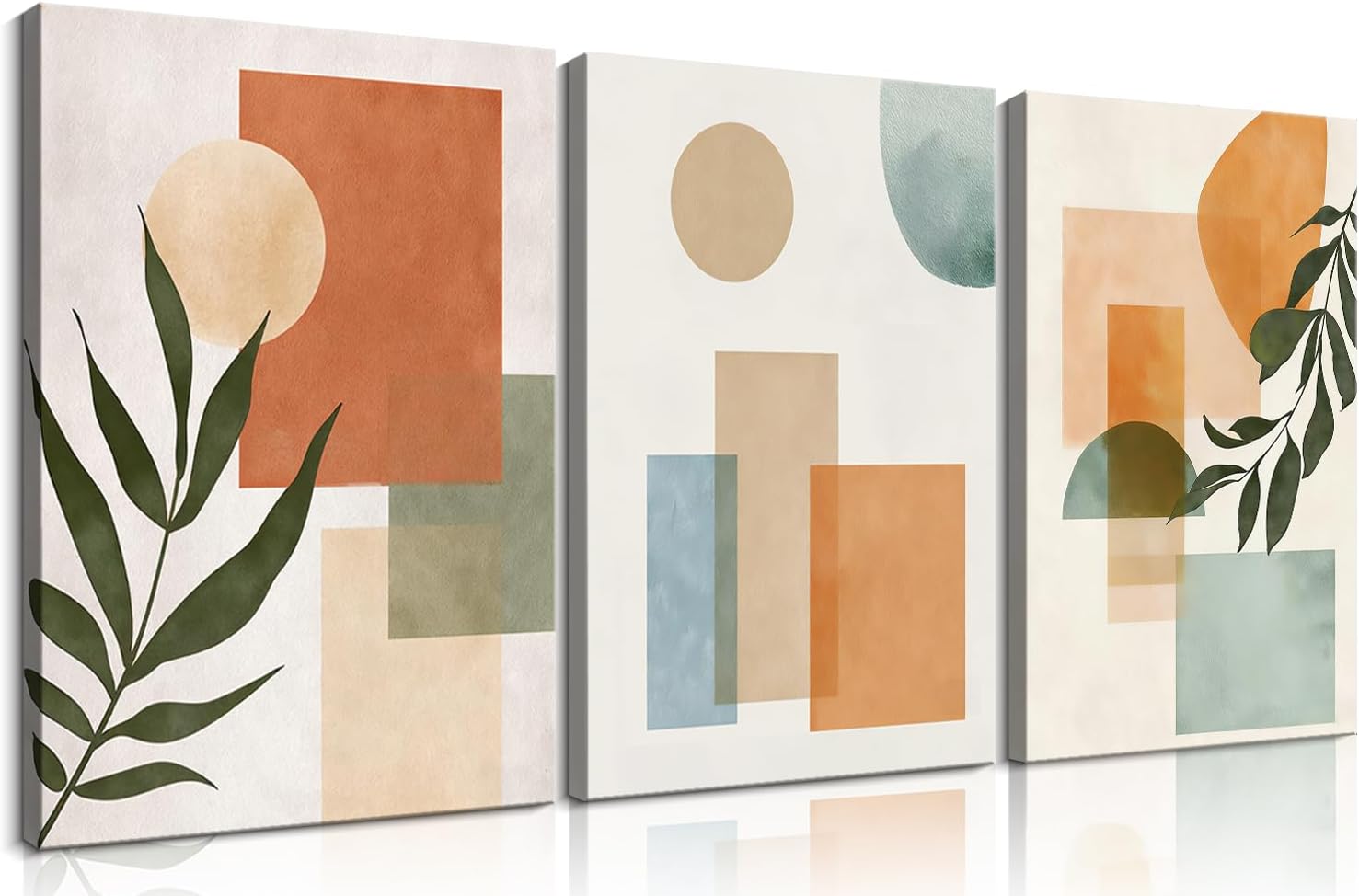 Frimeeme Boho Sun Canvas Wall Art