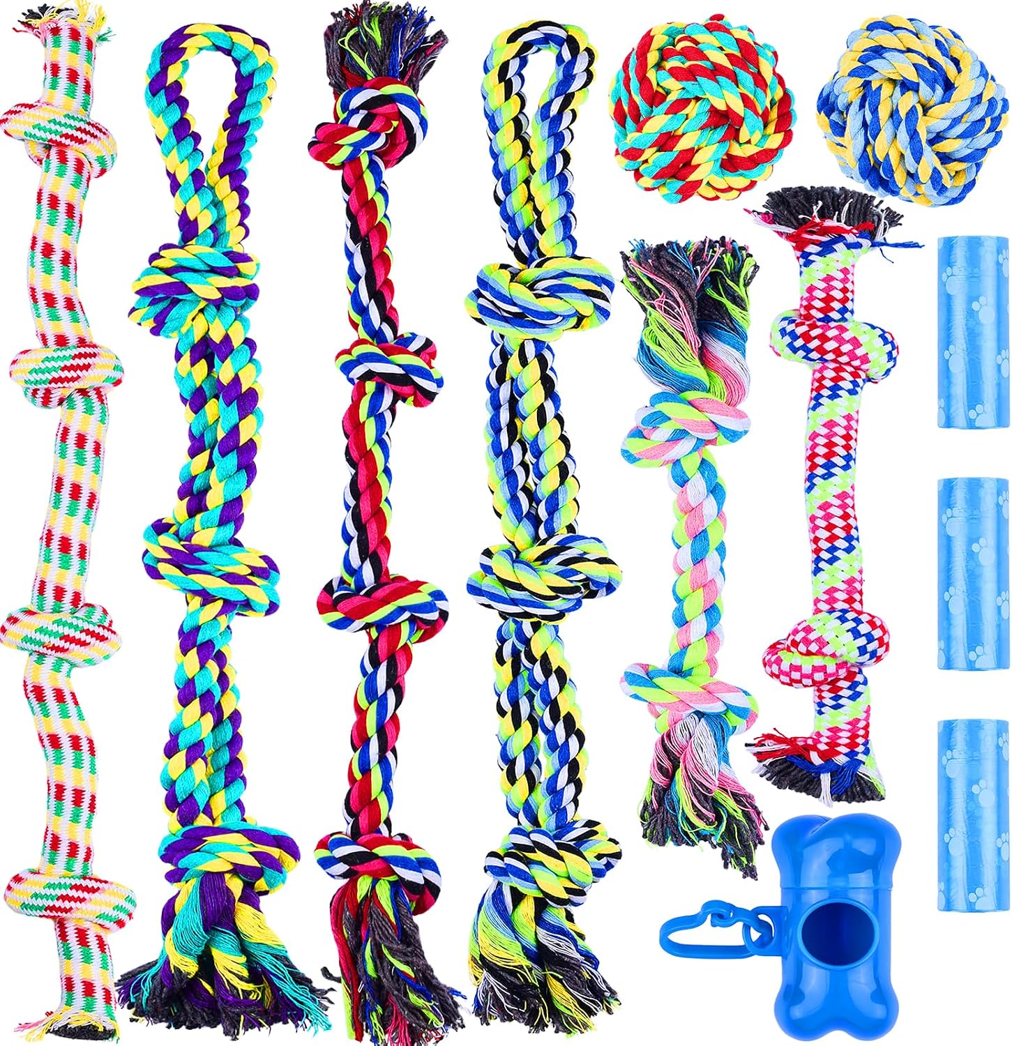 Dog Rope Chew Toys (12-Pack