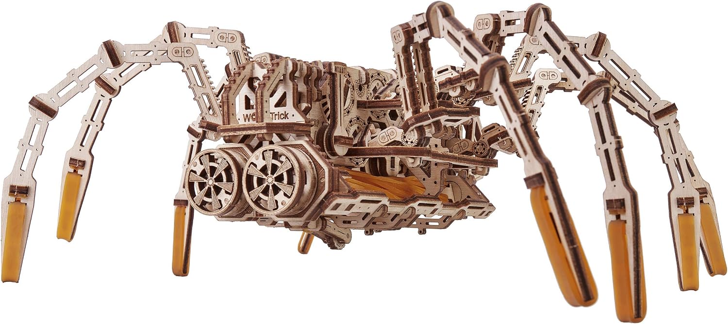 Wooden Mechanical Spiders