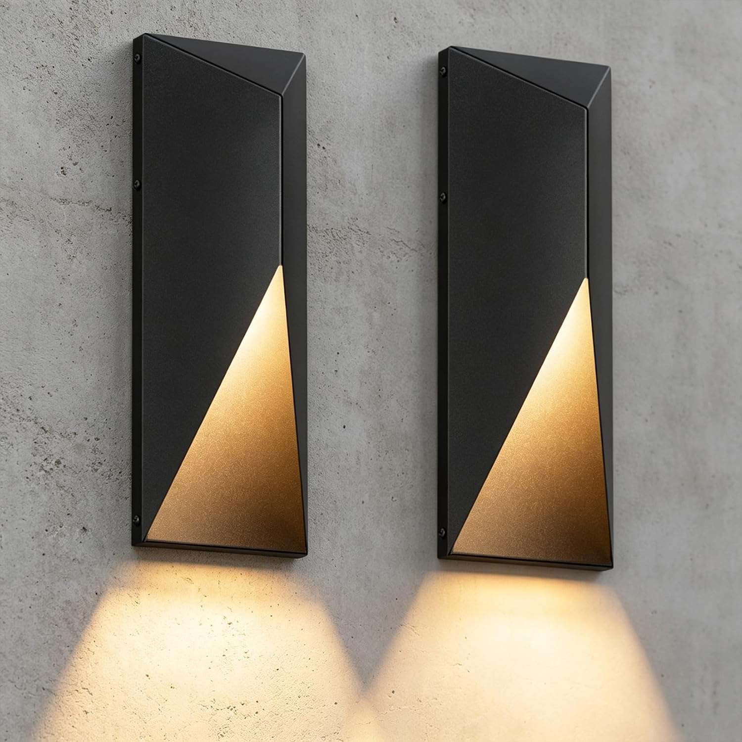 Aipsun Black LED Outdoor Wall Sconces
