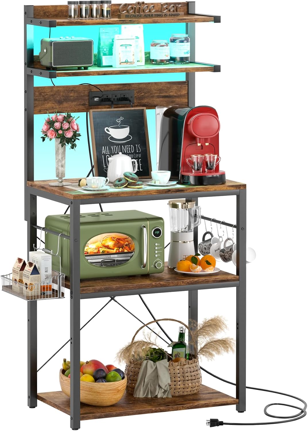 Aheaplus 5-Tier Baker's Racks