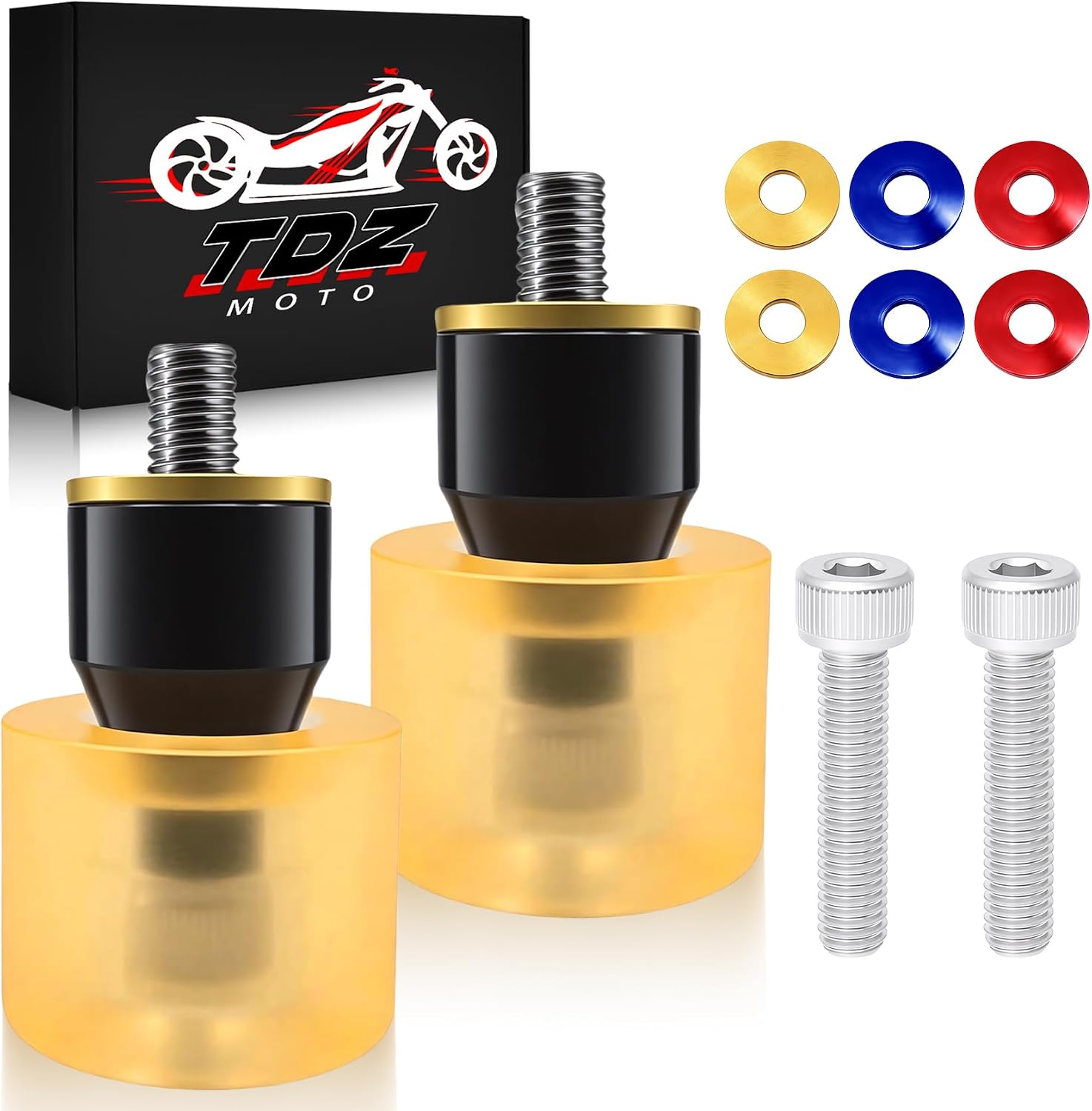 TDZ Motorcycle Wheels (Orange) | Automotive