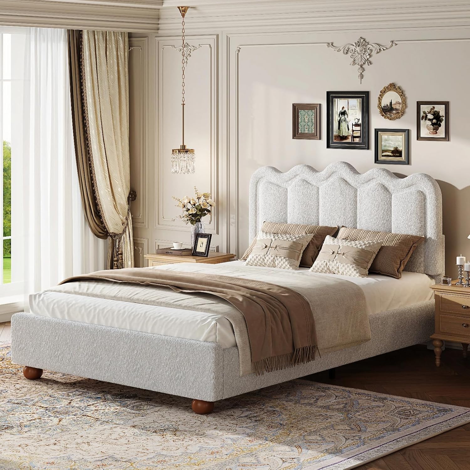 Queen Boulcle Bed Frames