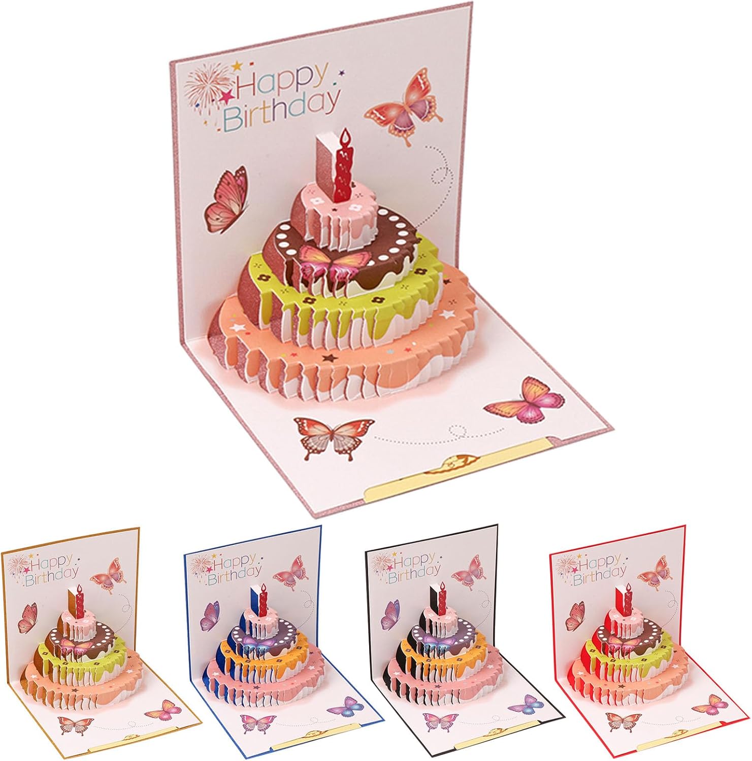 TEANXU 3D Pop Up Birthday Cards
