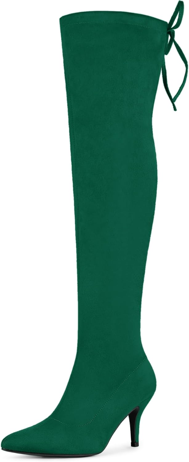 Allegra K Stiletto Thigh High Boots