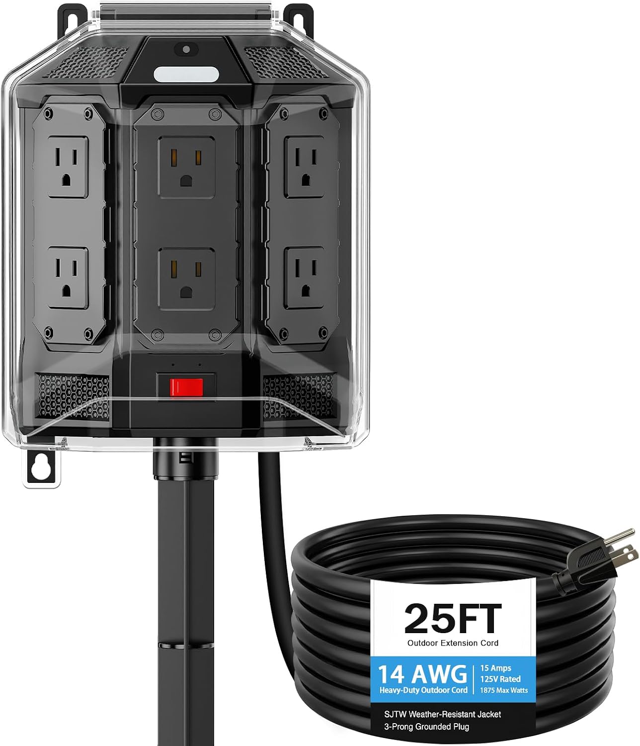 25FT Outdoor Power Stakes