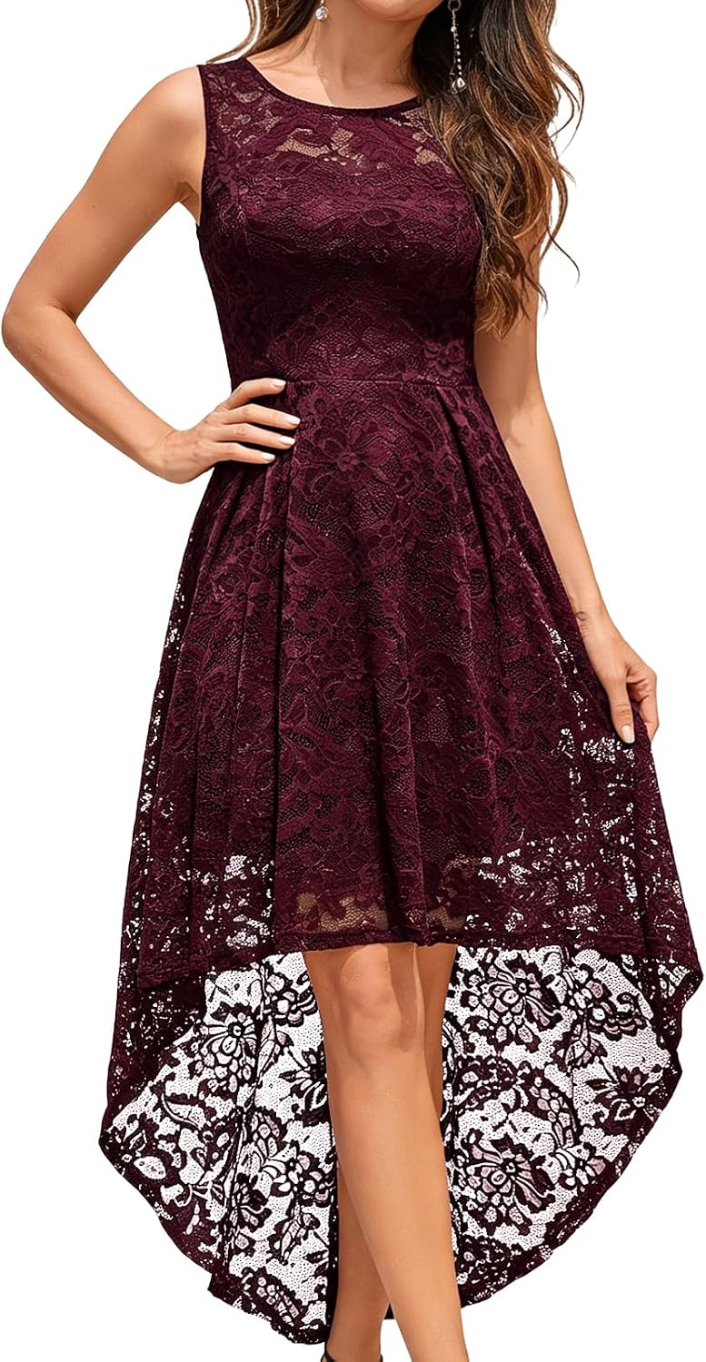 MUADRESS Vintage Floral Lace Dresses