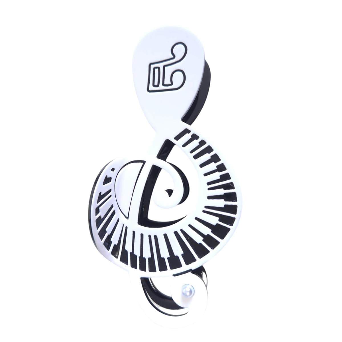 Funny Music Note Elements Hair Clips,Acetate Claw Clips for Women,1 count