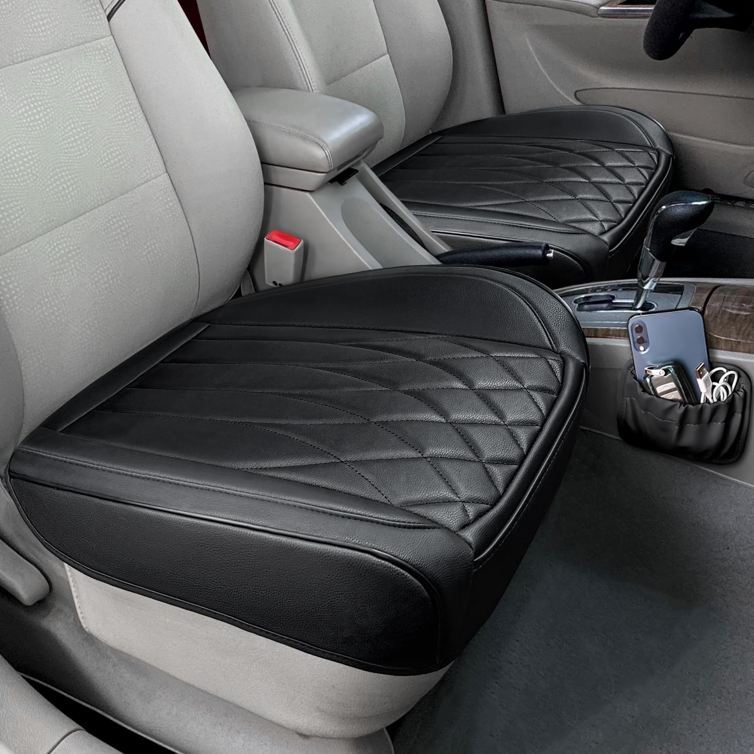 Leather Car Seat Covers Black