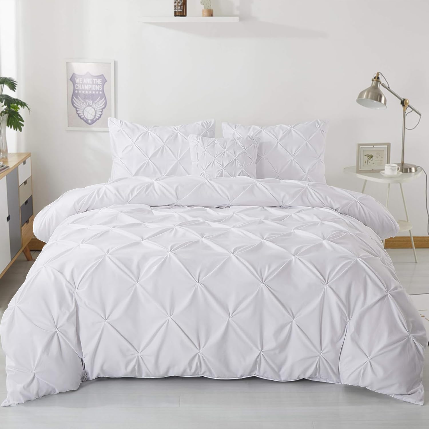 eBeddy Pinch Pleated Duvet Cover Sets