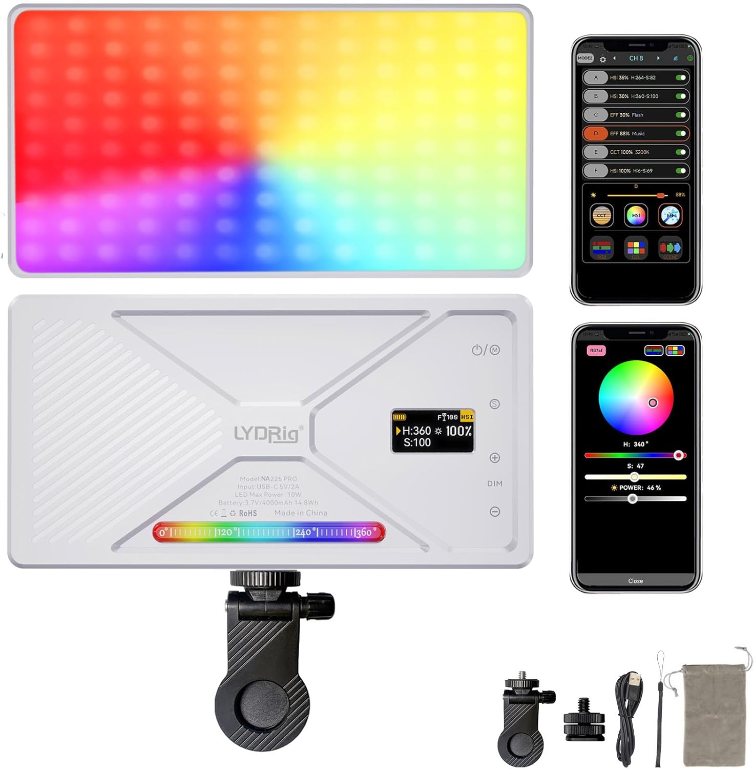 NA225 RGB Selfie Lights