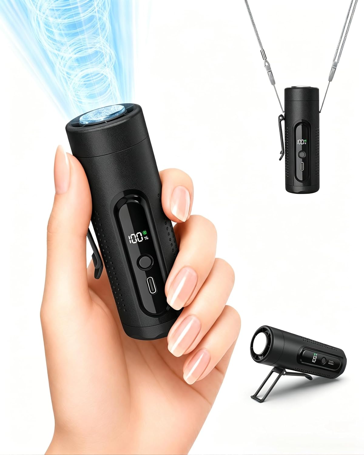 Mini Clip-On Cooling Fans (Black