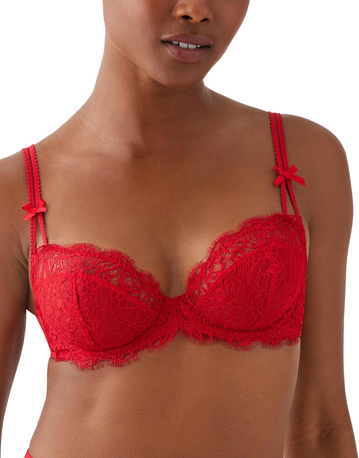 b.tempt'd by Wacoal Women's It's On Unlined Lace Demi Contour Underwire Bra, 951296