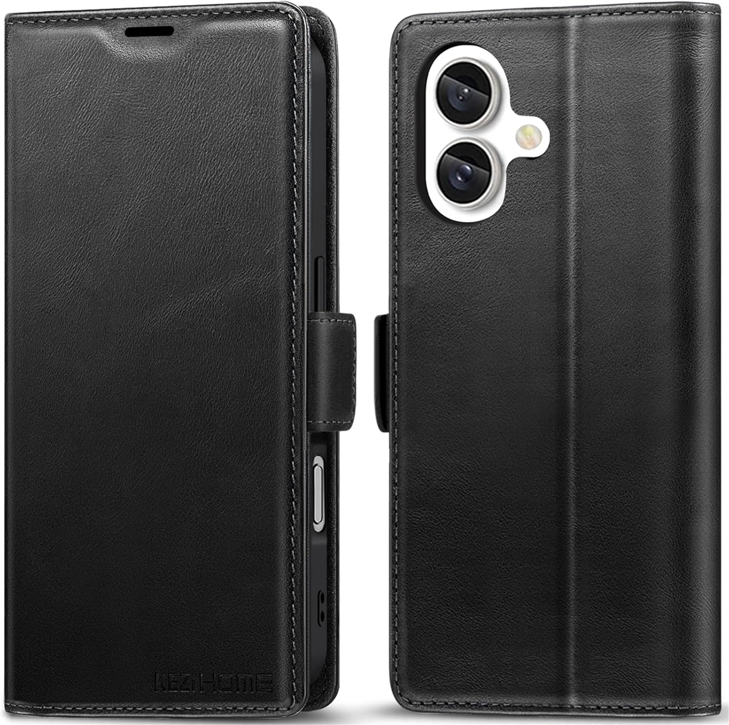 KEZiHOME iPhone 16 Plus Wallet Cases (Black