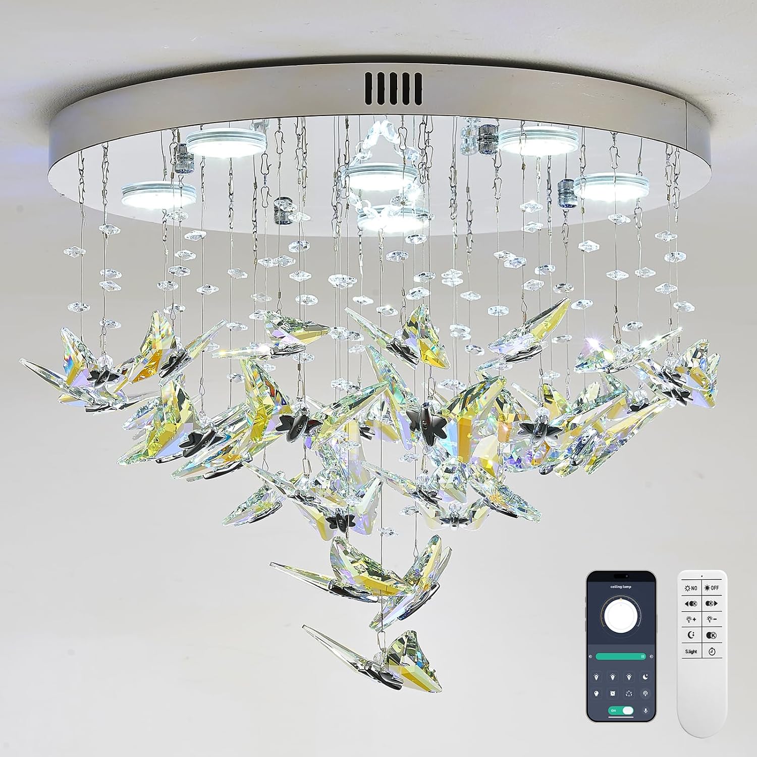 LED Crystal Ceiling Chandeliers