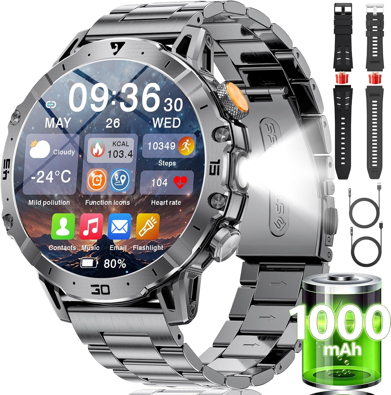LIGE Military Smart Watches