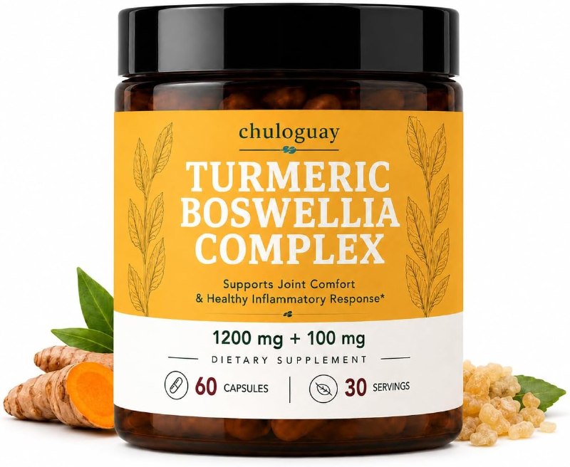 Turmeric Boswellia Supplement Capsules