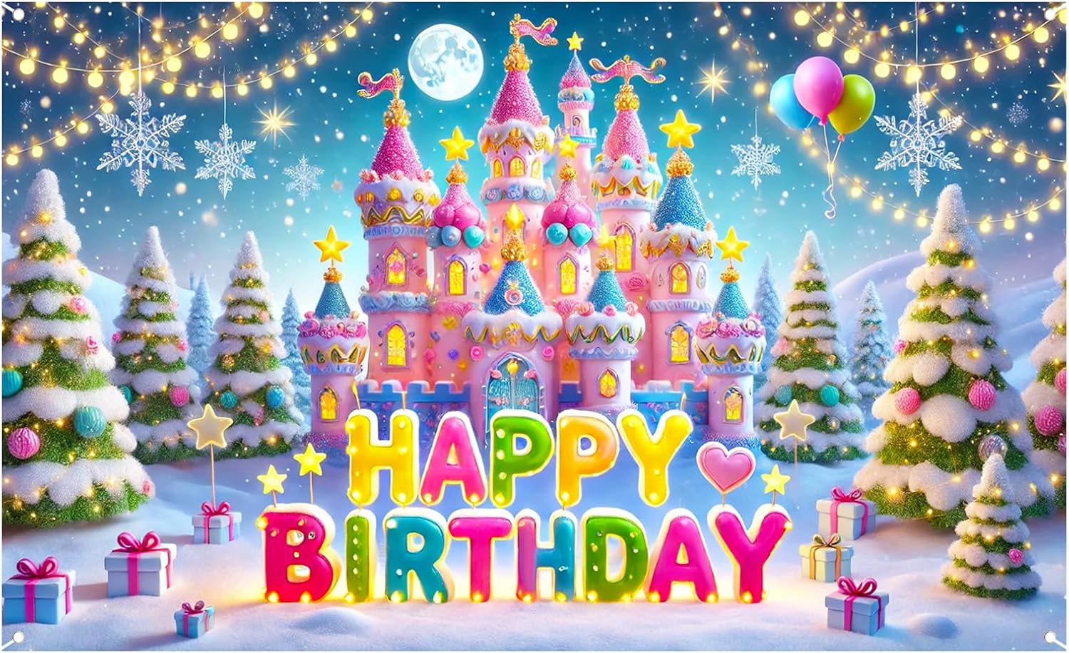 Nuxovilar Princess Birthday Banners