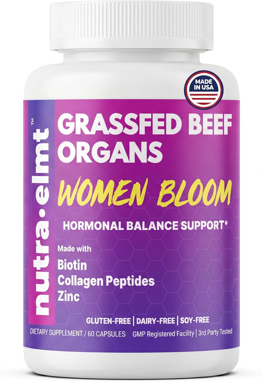 Beef Organ Supplement for Women – NZ Grass Fed Biotin Collagen Zinc
