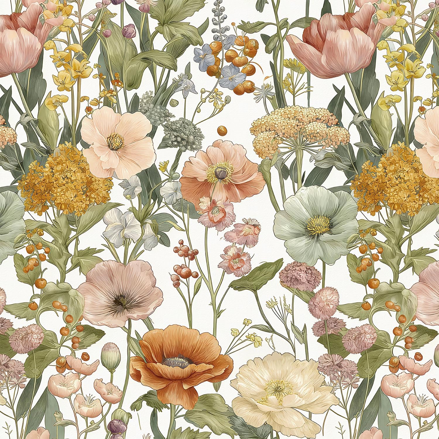 Willowix Vintage Floral Wallpapers