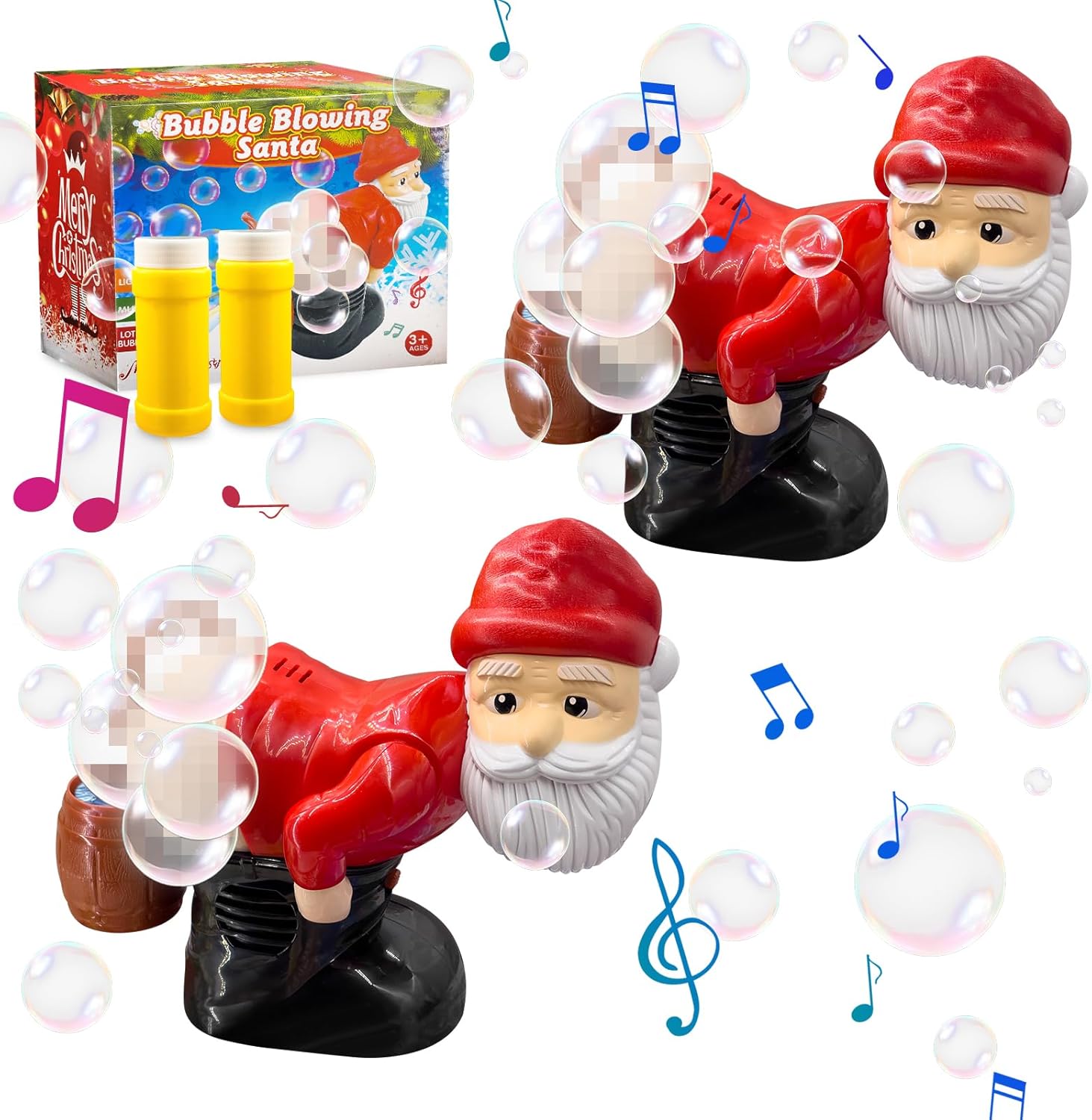 Musical Santa Bubble Blowers