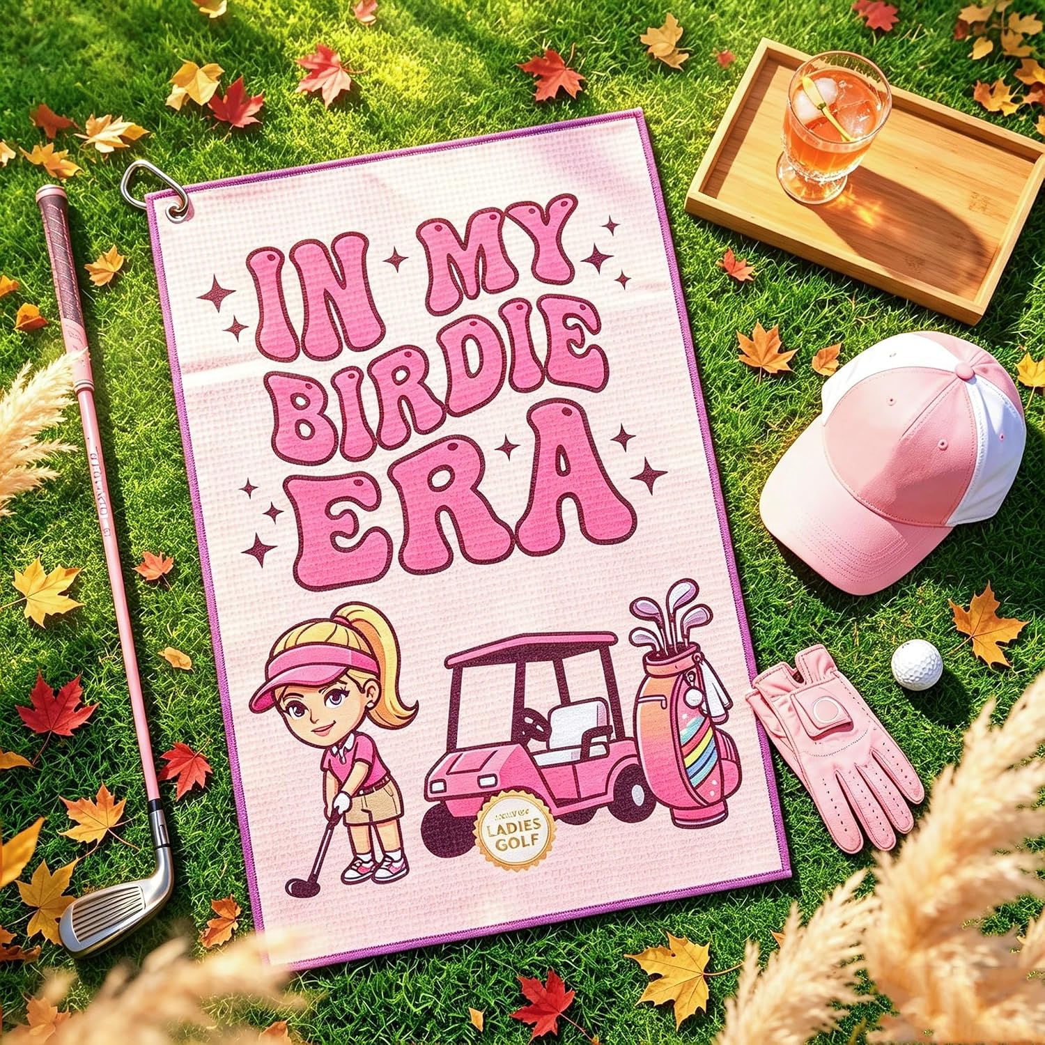 Yuboo Pink Golf Towels