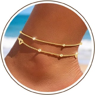 Chihayafuji Sterling Silver Ankle Bracelets