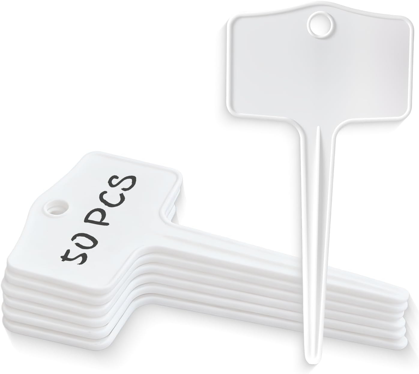 White Plastic Plant Labels