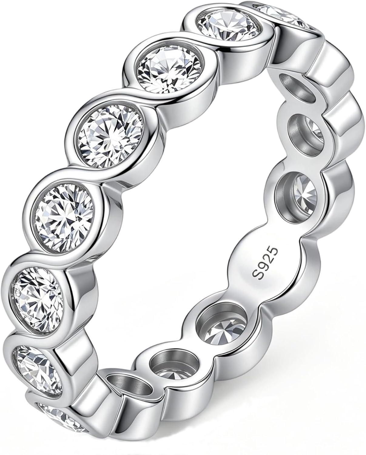 Moissanite Eternity Rings