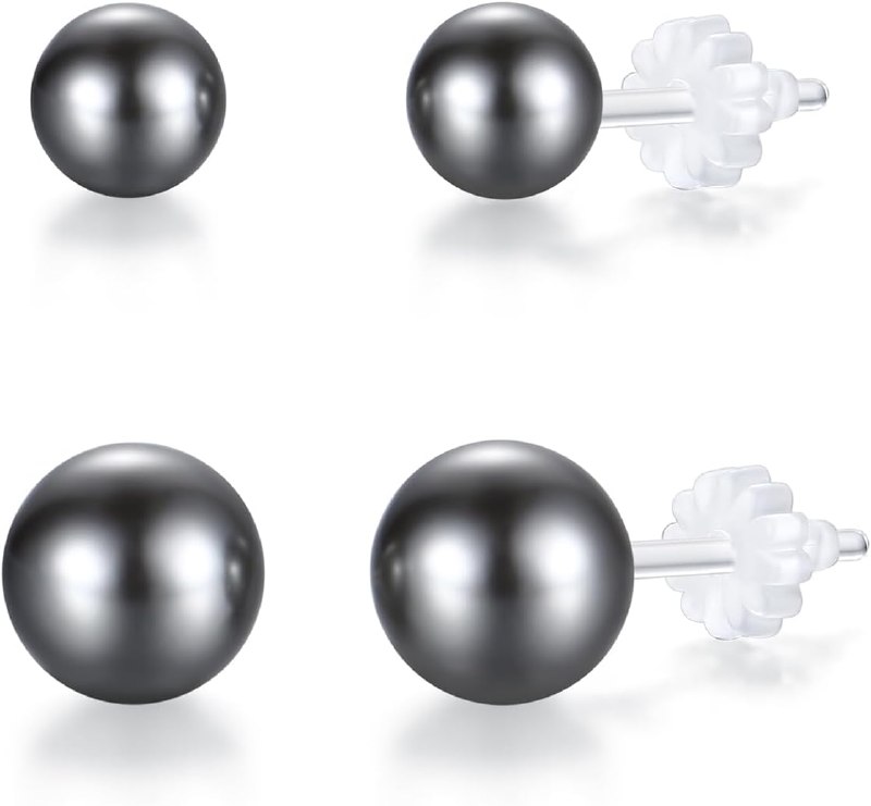 Faux Pearl Stud Earrings