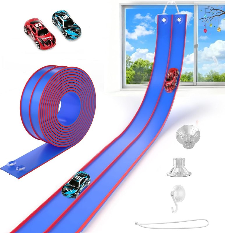 Track for Kids, 15 Ft Dual Car Track Set