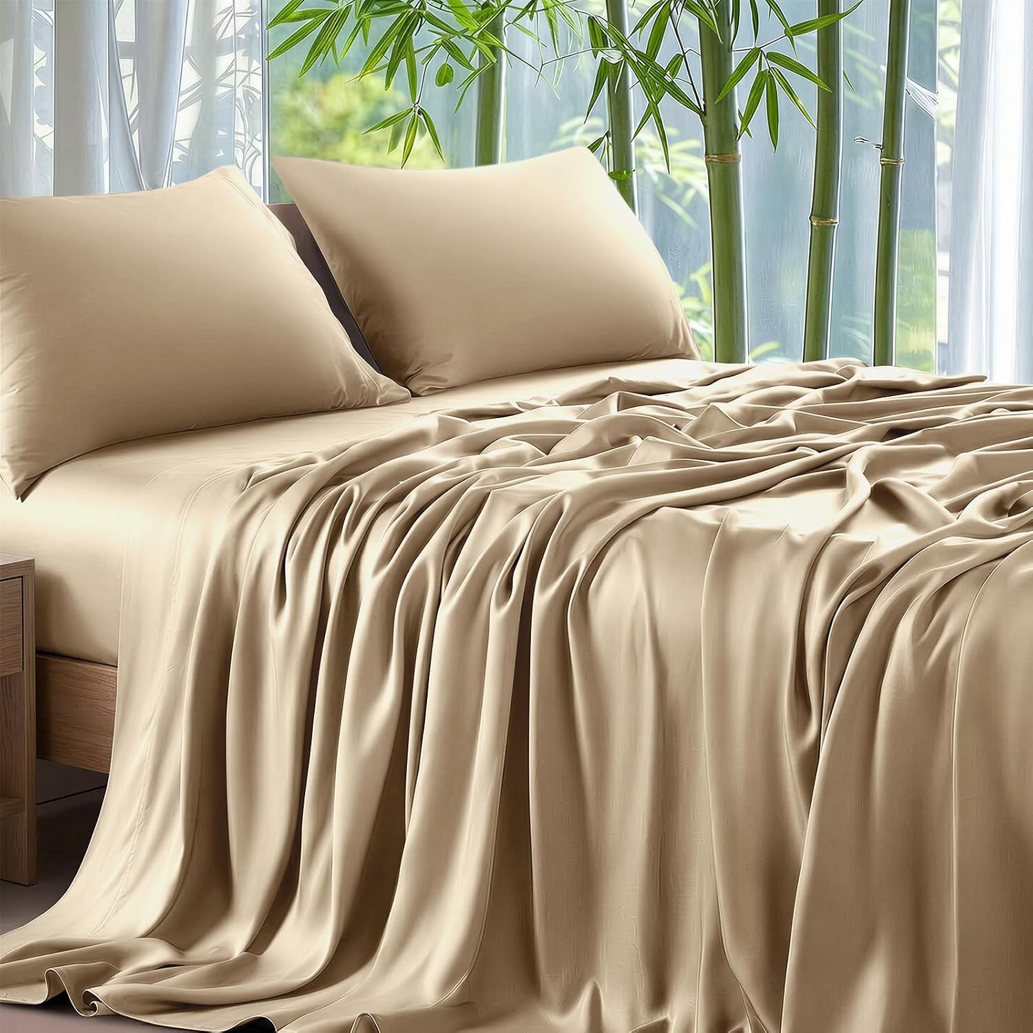 ANSSO Bamboo Viscose Bed Sheets